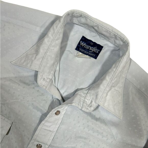 WRANGLER Vintage snap button Western dress shirt Sz Med - Picture 6 of 9